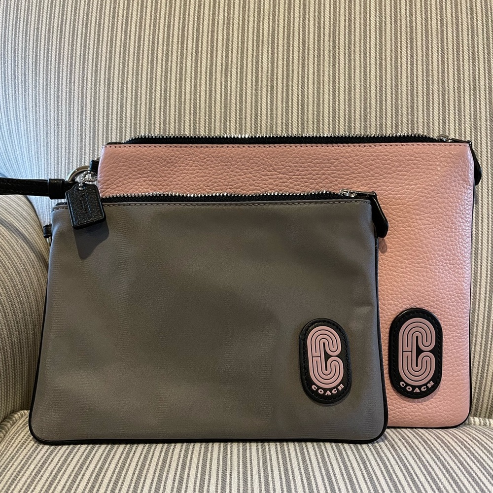 Coach nesting clutch x 2